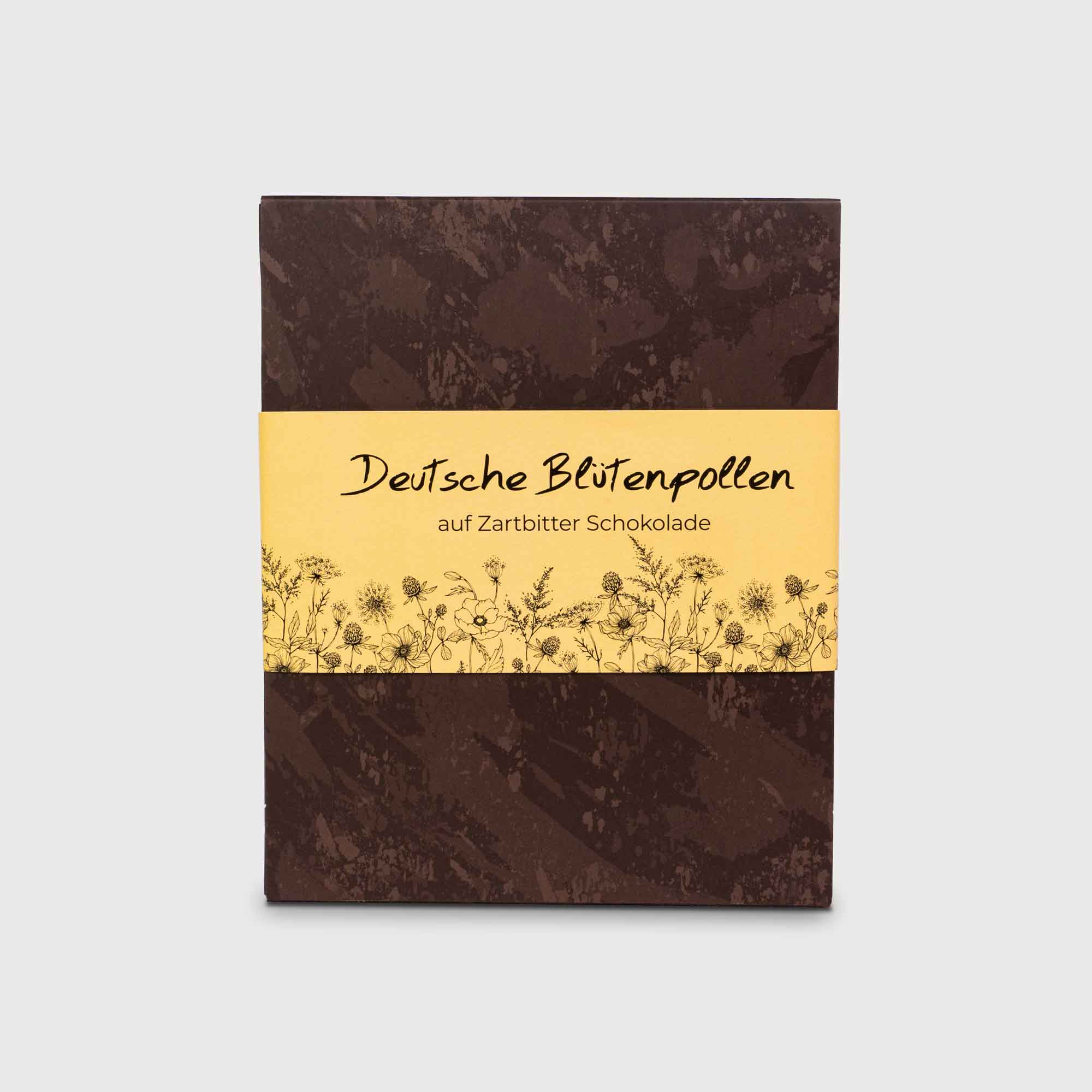 deutsche Blütenpollen auf Zartbitter Schokolade